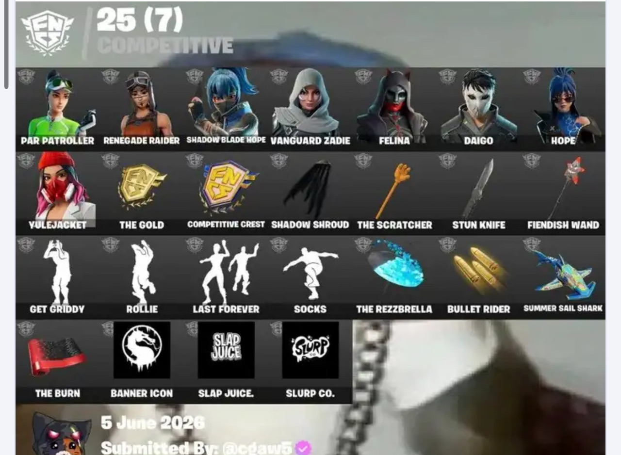 حساب فورت نايت نادر