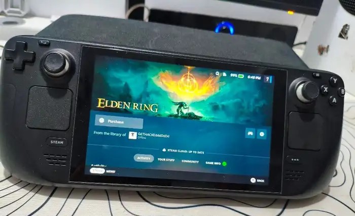ستيم ديك steam deck نسخة 512gb نظيفة للبيع