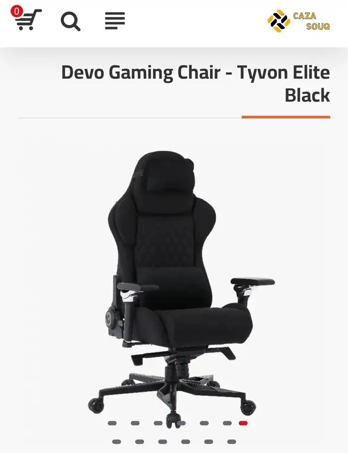 Devo Tyvon Elite Black كرسي قيمنق شبه جديد