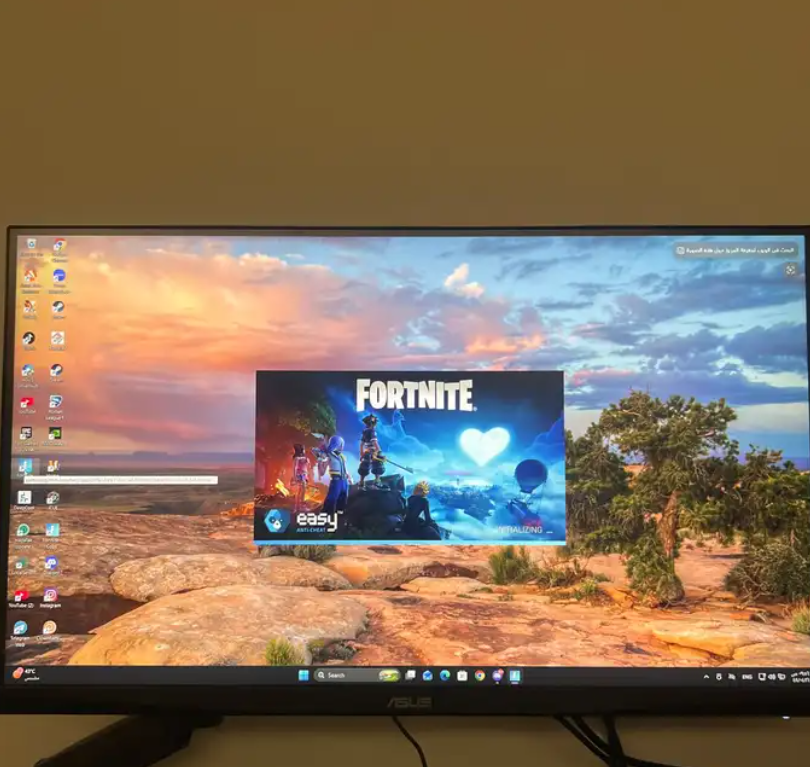 شاشه اسوس 180 hz 2k 27 in