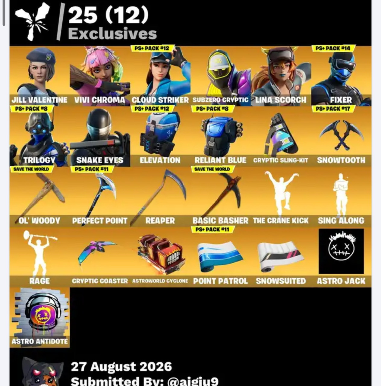 حساب فورت جيل وسكنات عرق بسعر رخيص