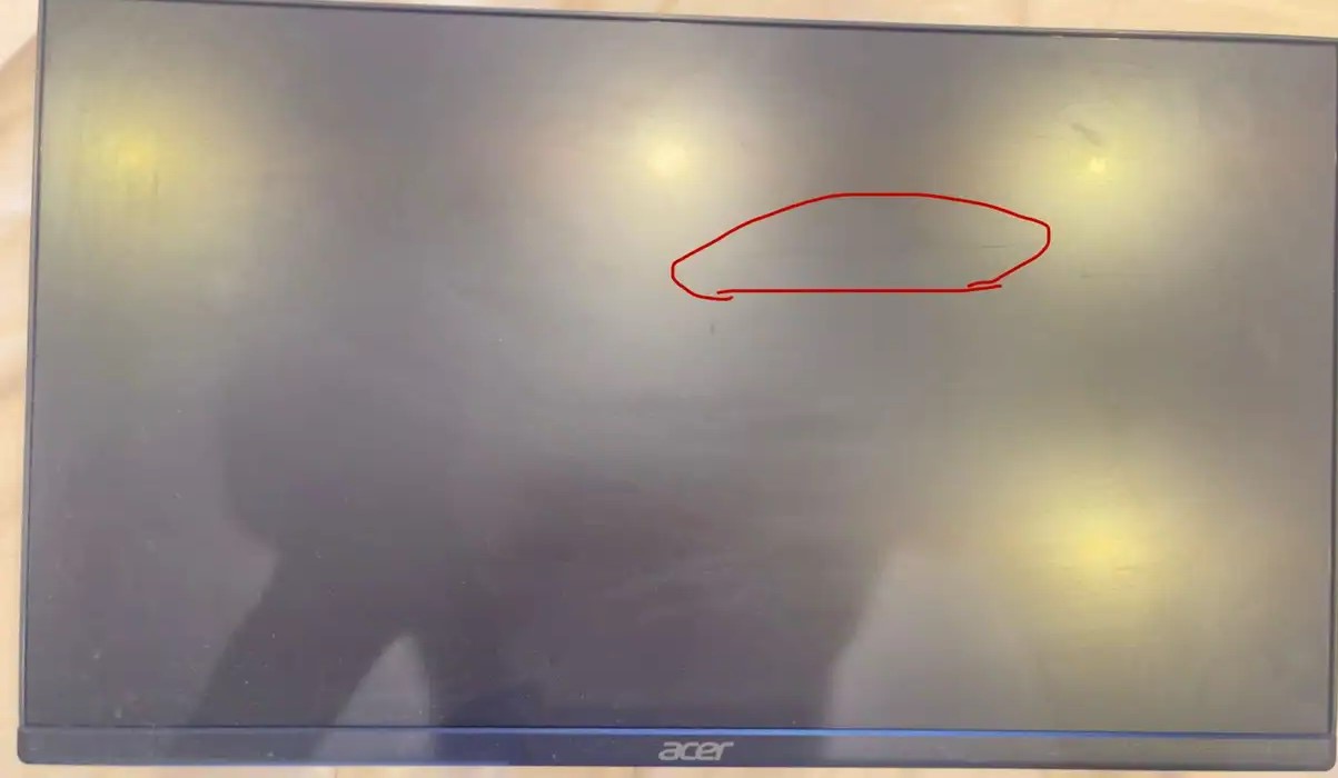 شاشة قيمنق أيسر Acer 100Hz نظيفة