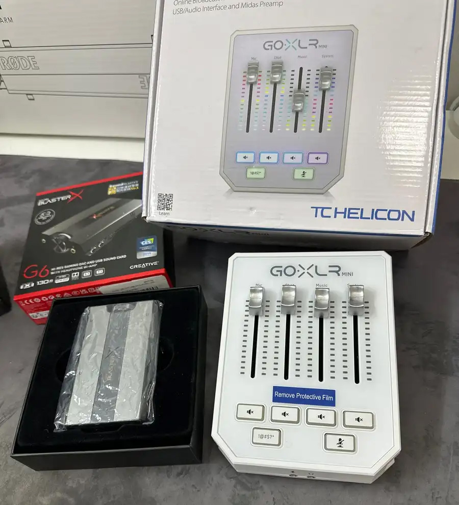 مكسر goxlr ميني مع كرت صوت blasterx g6