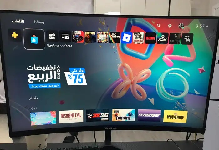 شاشه فيو سونيك للبيع نضيفه
