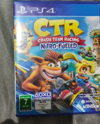 شريط كراش سيارات PS4 للبيع Crash Team Racing Nitro-Fu